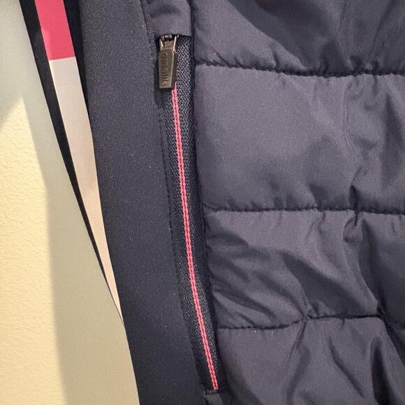 Donegal Puffer Jacket Youth Age 13 Navy Pink GAA Gaelic Football Full Zip Soccer - Picture 9 of 16